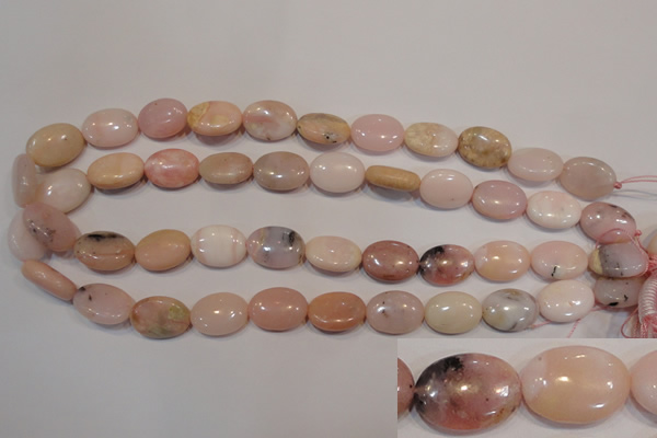 COP1024 15.5 inches 13*18mm oval natural pink opal gemstone beads