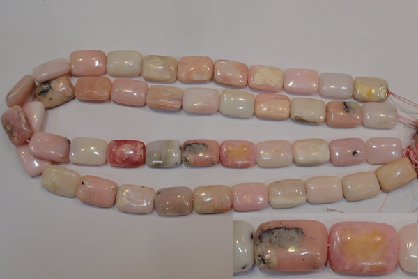 COP1034 15.5 inches 13*18mm rectangle natural pink opal gemstone beads