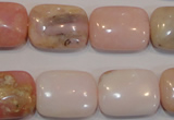 COP1035 15.5 inches 15*20mm rectangle natural pink opal gemstone beads