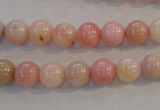 COP1061 15.5 inches 8mm round natural pink opal gemstone beads