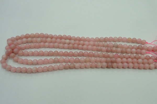 COP1211 15.5 inches 6mm round Chinese pink opal gemstone beads