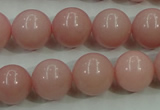 COP1215 15.5 inches 14mm round Chinese pink opal gemstone beads