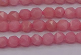 COP1221 15.5 inches 6mm faceted nuggets Chinese pink opal beads