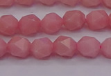 COP1222 15.5 inches 8mm faceted nuggets Chinese pink opal beads