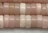 COP1233 15.5 inches 3*6mm heishi Chinese pink opal beads