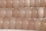 COP1237 15.5 inches 3.5*6mm rondelle Chinese pink opal beads