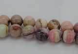 COP1251 15.5 inches 6mm round natural pink opal gemstone beads