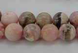 COP1254 15.5 inches 12mm round natural pink opal gemstone beads