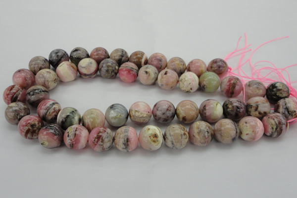 COP1255 15.5 inches 14mm round natural pink opal gemstone beads