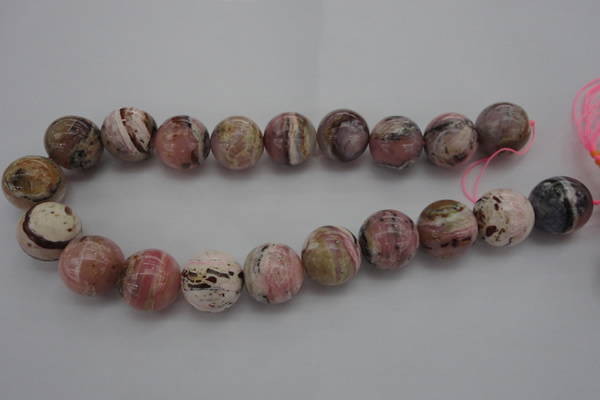 COP1258 15.5 inches 20mm round natural pink opal gemstone beads