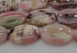 COP1273 15.5 inches 10*14mm oval natural pink opal gemstone beads