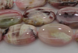 COP1274 15.5 inches 12*16mm oval natural pink opal gemstone beads