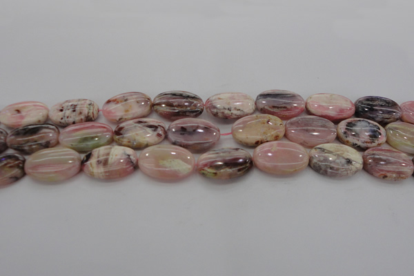 COP1276 15.5 inches 15*20mm oval natural pink opal gemstone beads