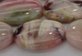 COP1279 15.5 inches 25*35mm oval natural pink opal gemstone beads