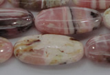 COP1281 15.5 inches 15*30mm oval natural pink opal gemstone beads