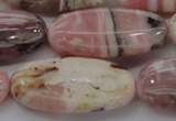 COP1282 15.5 inches 20*40mm oval natural pink opal gemstone beads