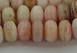 COP1288 15.5 inches 6*10mm rondelle natural pink opal beads