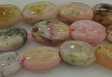 COP1290 15.5 inches 8*12mm oval natural pink opal beads