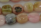 COP1299 15.5 inches 12*12mm square natural pink opal beads