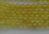 COP1300 15.5 inches 4mm round natural yellow opal gemstone beads