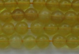 COP1301 15.5 inches 6mm round natural yellow opal gemstone beads