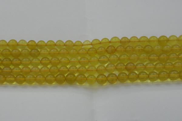 COP1302 15.5 inches 8mm round natural yellow opal gemstone beads