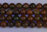 COP1360 15.5 inches 4mm round African green opal beads wholesale