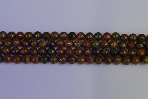 COP1363 15.5 inches 10mm round African green opal beads wholesale