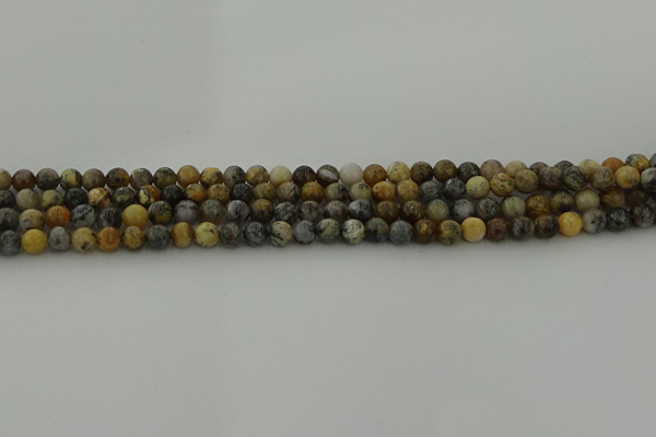 COP1380 15.5 inches 4mm round moss opal gemstone beads whholesale