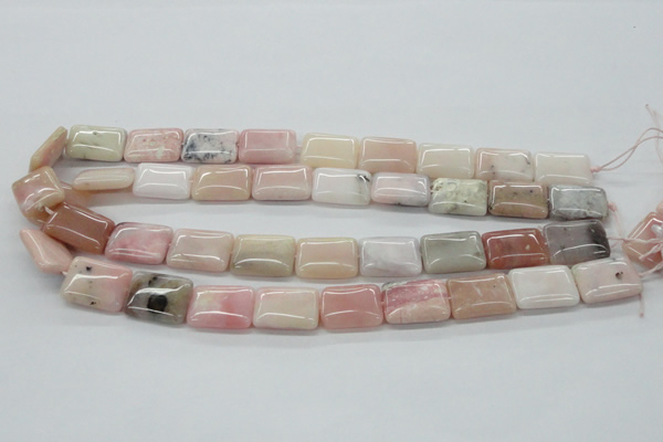 COP14 15.5 inches 15*20mm rectangle natural pink opal beads wholesale