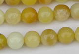 COP1427 15.5 inches 8mm round yellow opal beads wholesale