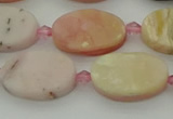 COP1436 15.5 inches 10*16mm oval natural pink opal gemstone beads