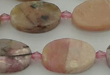 COP1438 15.5 inches 15*20mm oval natural pink opal gemstone beads