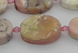 COP1439 15.5 inches 16*22mm oval natural pink opal gemstone beads