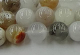 COP1452 15.5 inches 8mm round grey opal gemstone beads