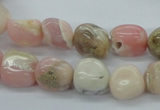 COP15 15.5 inches 10*12mm nugget natural pink opal beads wholesale