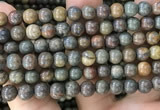 COP1581 15.5 inches 10mm round Australia brown green opal beads