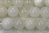 COP1588 15.5 inches 6mm round white opal gemstone beads