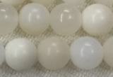 COP1589 15.5 inches 8mm round white opal gemstone beads