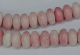 COP160 15.5 inches 6*12mm rondelle pink opal gemstone beads wholesale