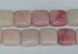 COP161 15.5 inches 12*12mm square pink opal gemstone beads wholesale