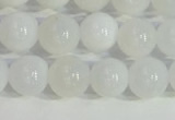 COP1615 15.5 inches 6mm round white opal gemstone beads