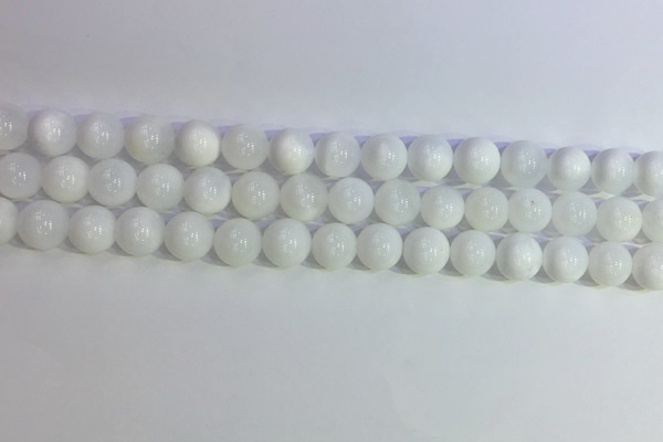 COP1616 15.5 inches 8mm round white opal gemstone beads