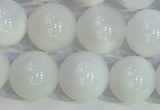 COP1617 15.5 inches 10mm round white opal gemstone beads