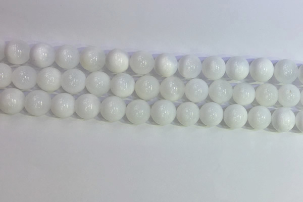 COP1617 15.5 inches 10mm round white opal gemstone beads