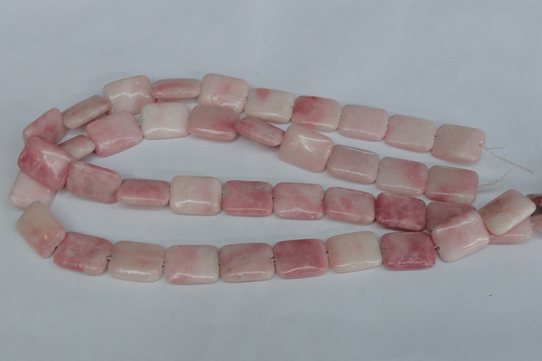 COP163 15.5 inches 15*20mm rectangle pink opal gemstone beads