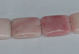 COP164 15.5 inches 30*40mm rectangle pink opal gemstone beads