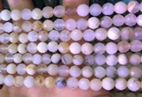 COP1666 15.5 inches 6mm faceted round white opal beads