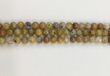 COP1670 15.5 inches 6mm round yellow opal gemstone beads