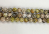 COP1673 15.5 inches 12mm round yellow opal gemstone beads